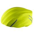 High visibility universal size bike waterproof helmet cover with reflective stripes